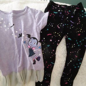 Disney Vampirina cute leggings set